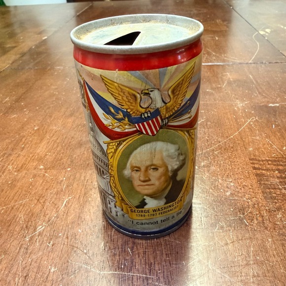 Falstaff Brewing Corp. Other - Falstaff Beer Can George Washington‎ President 12oz Vintage Bicentennial